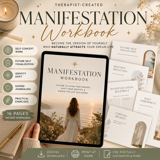 Manifestation Workbook | Self Concept Journal | Future Self Guide